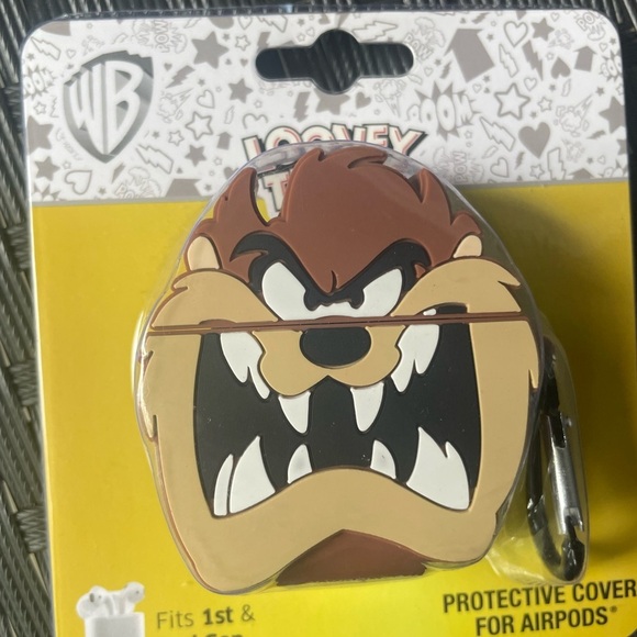 Warner Bros. Taz Brown AirPods Cover,case for AirPods 1&2 genaeration, - Picture 14 of 15